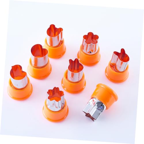ABOOFAN Gemüseschneider Selber Machen Keksformen Gemüseschneidemaschine gemüseschneider Fruchtschneider Kekse formen Obst Schimmel 8-teiliges Set Würfelmaschine