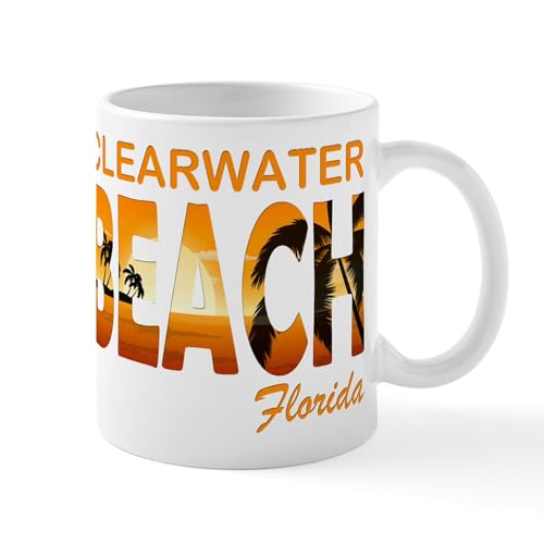 Taza de cerámica 11 oz CafePress Florida Clearwater Beach miniatura 1