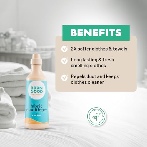 Image of Born Good Plant Based Japanese Cypress Fragrance Fabric Conditioner (Softener) Biodegradable, Non-Toxic And Eco-Friendly - 950ml (Pack of 1)