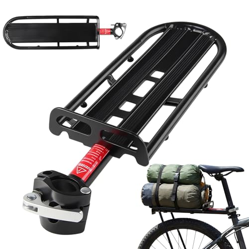 Portaequipajes para bicicleta solucionando la falta de espacio con tija trasera de 22-32mm