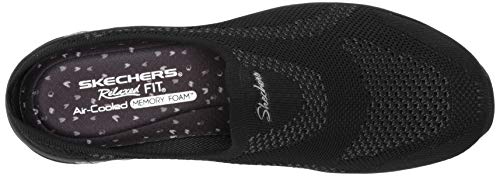 Skechers Womens Commute Time - In Knit To Win Clog, Black/Black, 6 Us #TOP4