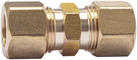 LTWFITTING 3/8-Inch OD Compression Union,Brass Compression Fitting(Pack of 200)