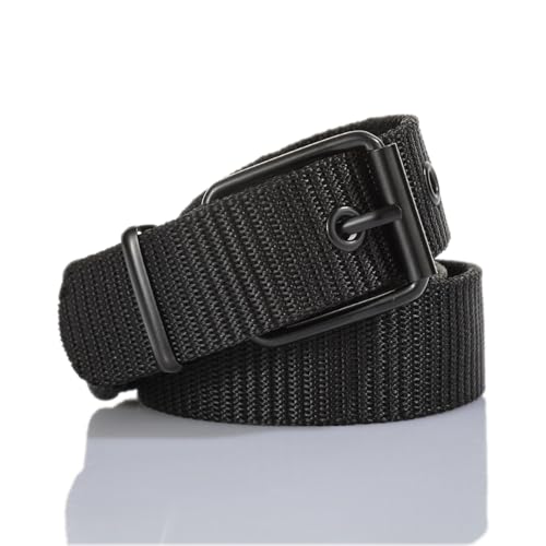 Men's women's canvas perforated belt, pinbuckle belt, youth versatile jeans, military training belt2