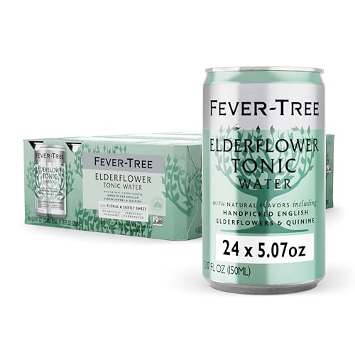 Fever Tree Elderflower Tonic Water - Premium Quality Mixer - Refr...
