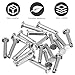 IWOWHERO 20pcs Stainless Steel Clevis Pins Flat Head Single Hole Fasteners for Industrial Machinery Furniture DIY Projects Anti-Rust Wear-Resistant