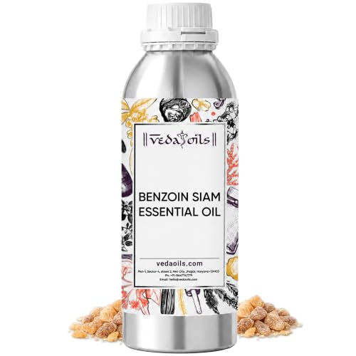 Image of VedaOils Benzoin Essential Oil 100ml | 100% Pure, Natural & Undiluted | Supports Healthy Circulation, Reduces Wrinkles & Relieves Tension | Therapeutic Grade Aromatherapy Oil