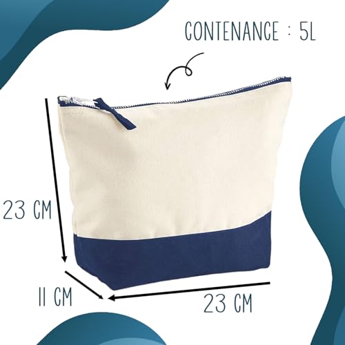 Pochette Merci d'être Un Chef de Projet Inoubliable | Idée Cadeau pour Collègue Travail Retraite Trousse Grand Format Maquillage Toilette – vue 3