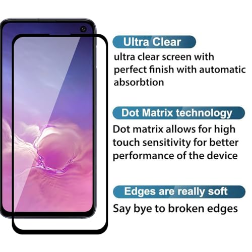 Image of Tempered Glass for Samsung Galaxy S10e - Edge-to-Edge Coverage, Crystal Clear, Bubble-Free Installation - Ultimate Protection (Pack of 1)