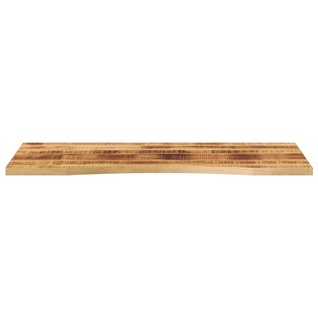 Piano da scrivania in legno di mango massiccio, 110 x 60 x 2,5 cm, con apertura, robusto piano di lavoro per ufficio, cucina, mobili fai da te, stabile, superficie in legno naturale, versatile