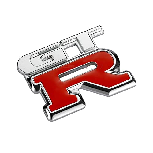 HANGHANG GTR Badge emblème de Voiture en métal Chrome 3D GTR Autocollant de Voiture GTR Autocollant en métal Sticker Styling Insignia GTR Accessoires d'automobile Décalcomanies Cover