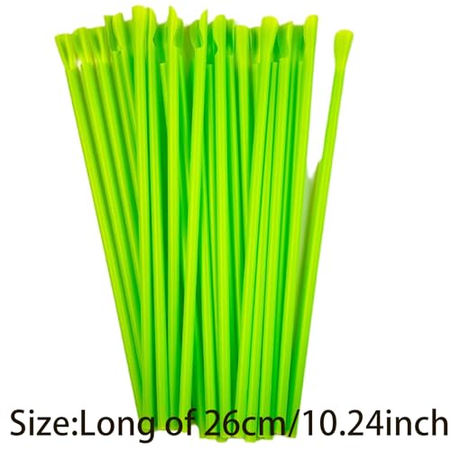 100 pitillos desechables para smoothie 26 cm miniatura 2