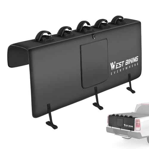 YIWEOG Estante de fijación para Puerta Trasera de camioneta, Soporte para Bicicleta, Accesorio de Transporte, Cubierta para Puerta Trasera de camioneta, Soporte para Bicicleta