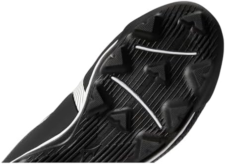 Mizuno Wave Lightrevo Youth Baseball Shoe, Black-White, 10 | Image 5