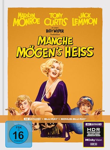 Manche mögen's heiß - Limitiertes Mediabook (4K Ultra HD + Blu-ray + Bonus-Blu-ray)
