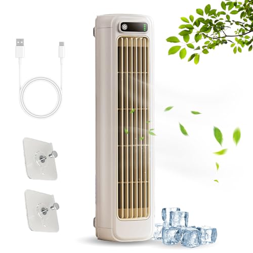 Ruileyou Briza Ac, Cooling Ace, Brizaac, Cooling Ace Lüfter, Wand Klimaanlage Ohne AußEngeräT, Leise mit 3 Geschwindigkeiten, wiederaufladbar...