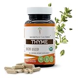 Secrets of the Tribe Thyme 60 Capsules, Made with Vegetable Capsules and USDA Organic Thymus Vulgaris Toni Effect (60 Capsules)