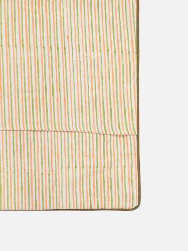 Image of Marudhyan Hand Block Printed Cushion Cover Set | Cushions Cover for Home & Office | 100% Cotton Fabric | Size - 16 x 16 Inches | Pack of 2 Cushion Covers | Color - White