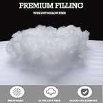 Hotel Collection Bed Pillows Set of 2 King Size - Down Alternative Microfiber Filled Soft Bedding Pillow for Back, Stomach or Side Sleepers - Image 2