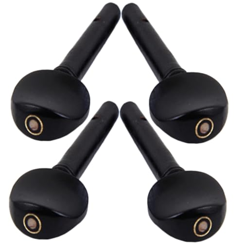 BESPORTBLE 4Pcs Ebony Violin Tuning Pegs for String Instruments Durable and Practical Accessories for Improved String Tension Replacement Pegs for Violin Fiddle Quality