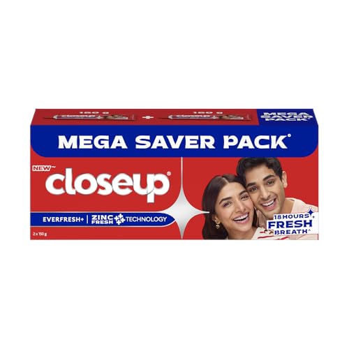 Closeup Toothpaste | Long lasting 18 Hours Of Fresh Breath & White Teeth - 300g (Pack of 2)