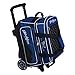 KR Strikeforce Royal Flush Double Roller Bowling Bag with Deluxe Features and Smooth Ride (Royal)