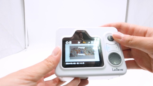 Lexibook, StarCAM Print, cámara con impresora instantánea, función de foto y video, tarjeta SD de 32 GB y kit de personalización de fotos, blanco, DJ150