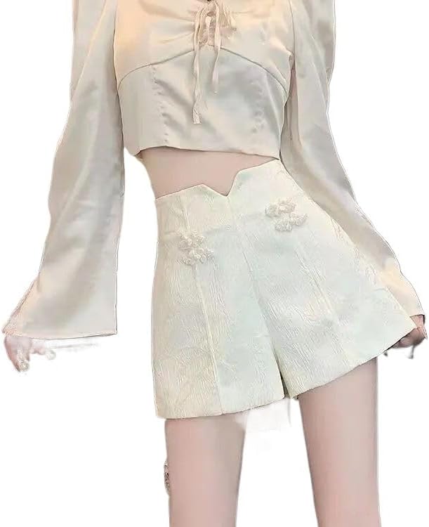 Wide Women's Shorts High Waist Casual Short Pants