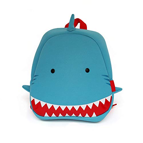 BAGGEL: Mochila Infantil para Niños y Niñas   Modelo Tiburón   Fabricada con Neopreno