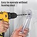 Drywall Dust Collector - 18x3.5cm Drilling Powder Collector Attachment, Bit Powder Collection Tool, Construction Debris Catcher | Workshop Garage Woodworking Accessory for Home Industry Renovation Saf