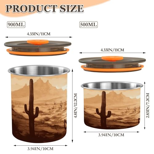 Envase de acero inoxidable para café hermético 500 ml miniatura 2