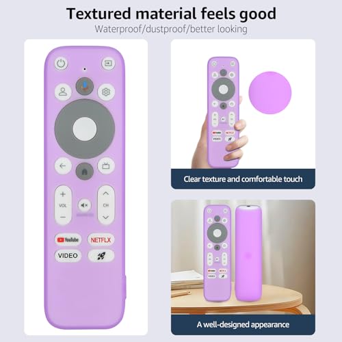 Coque Onn Android TV 4K UHD protection silicone rose brillant - 6