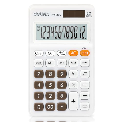 Deli Standard Function Basic Calculator, 12 Digit Desktop...