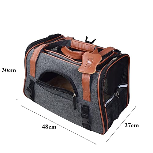 Bolsa Transporte Pet Luxo Grande Cães Gatos Carro Avião