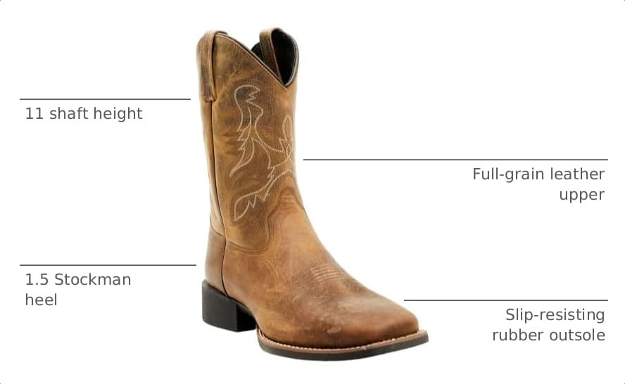 Image of Cody James Men's Ace&Trade; Western Boot Broad Square Toe - Bcjsp24p11 | Outdoor Boots
