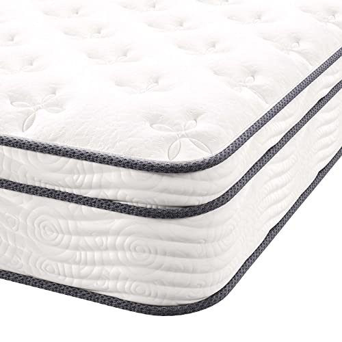 Modway Jenna 10” Innerspring And Memory Foam Full Mattress With Individually Encased Coils #TOP3