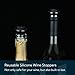 KITCHENDAO Wine Saver Vacuum Stoppers for Wine Bottles,Keep Wine Fresh for Up to a Week with Airtight Seal,Suitable for KITCHENDAO Wine Saver Pump,Set of 4 (Black)