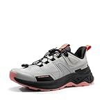 NORTIV 8 Zapatos de Senderismo Botas de Montaña Mu...: Estructura ligera: Con un peso aproximado de 275 g, estas ligeras zapatillas de montaña para mujer ofrecen una pisada flexible y ligera al aire libre. Empeine resistente al desgaste: Al estar fabricadas con tela Oxford y TPU sin costuras, nuestras za...