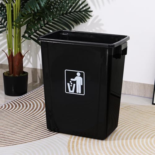 Contenedor rectangular plástico para basura 10 galones pack 4 miniatura 4