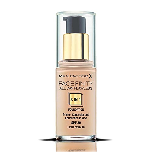 Max Factor Facefinity 3-In-1 All Day Flawless Foundation, SPF 2, Light Ivory 4, 3 ml