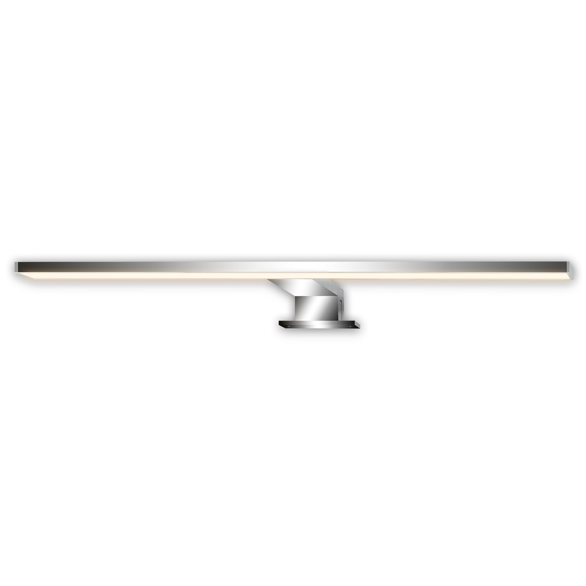 BRILONER - LED Bathroom Mirror Lamp, 2-in-1 Installation, IP44 Splash-Proof, Warm White Light, Makeup Mirror LED Lights, Bath Mirror Light, Wall Light Bathroom, Bath Wall Lights, 50X10.5X4cm, Chrome