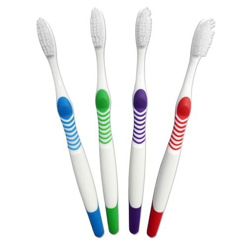 Adult Smokers Toothbrush Firm Hard Bristles x 4