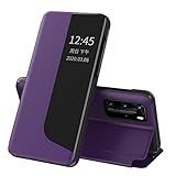 ✦ Intelligentes Fenster -- Die Huawei P20 Pro Abdeckung mit Magnetverschluss unterstützt die automatische Sleep-/Wake-Funktion. Mit dieser smarten Klapphülle können Sie Anrufe über das Fenster annehmen, ohne den Deckel zu öffnen und Benachrichtigungssymbole (Datum, Uhrzeit, SMS, verpasste Anrufe, Akkuzustand usw.) anzuzeigen.