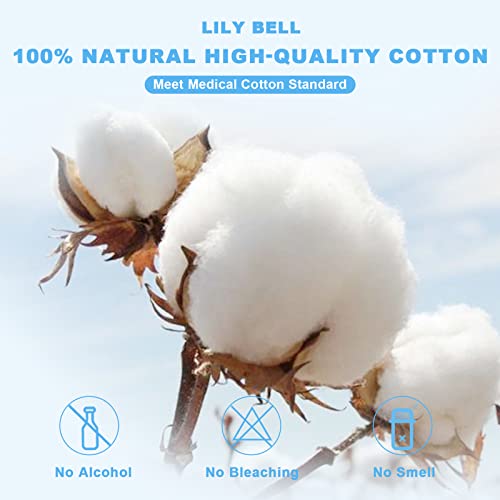 Lily Bell Soft Dry Wipes Cotton Tissue Disposable Face Towel (110 Count) 100% Cotton Wipes Cotton Facial Tissues For Sensitive Skin Facial Towels Disposable, Lint-Free, Dry And Wet Use, Strong Absorbent #TOP1