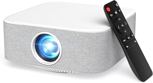 Image of HAPPRUN Outdoor Movie Projector, Native 1080P HD Projector E-Focus, Bluetooth Projector Compatible with TV Stick Smartphone/HDMI/USB for Home Theater