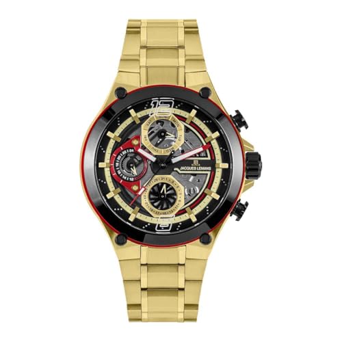Chronographe pour homme Jacques Lemans Manchester 1-2150H noir