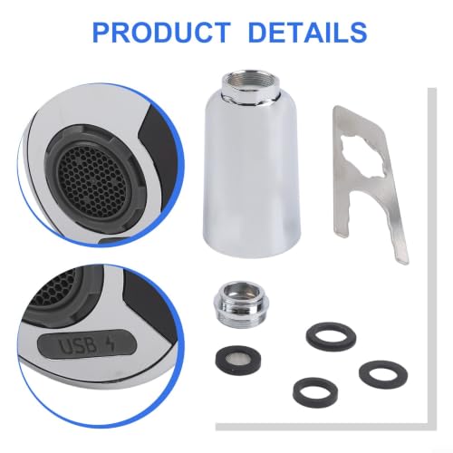 Control automático de flujo con boquilla de sensor y flujo aireado para grifo 5