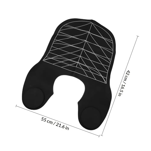 Capa de corte de pelo impermeable de silicona con protector de cuello para peluquería y salón miniatura 2