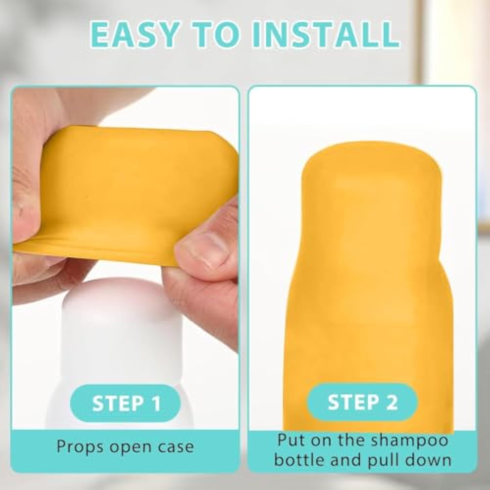 Silicone Cosmetic Bottle Cover Caps, Reusable Travel Protector Sleeves