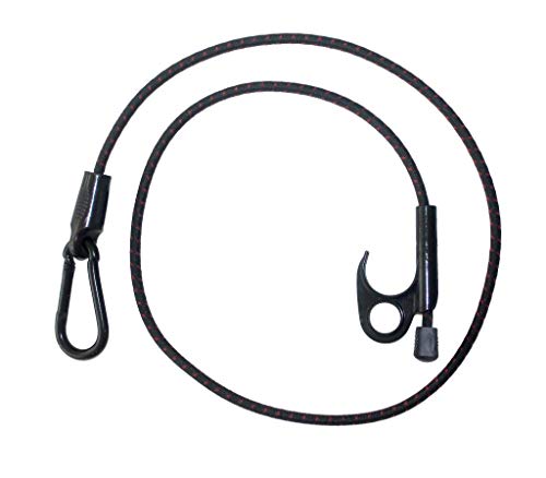 SPIDER Heavy-Duty Bungee Cords with Hook and Carabiner, Adjustable & Locking Length, Tie-Down, Streches 7" to 70" 2-Pack