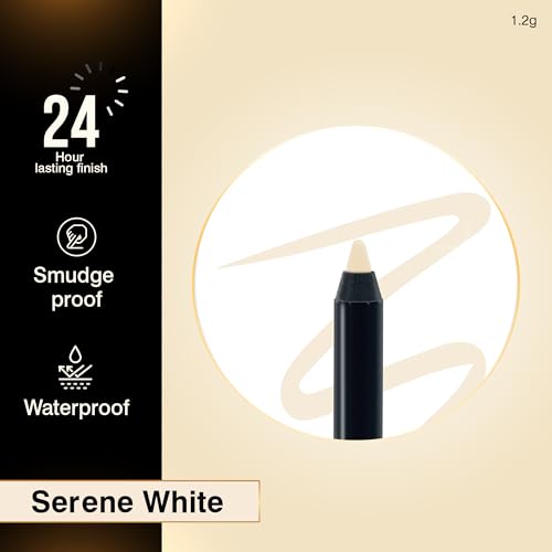 Image of Auric Intensiv Kajal Pencil (1.2g) I Long Lasting, Water Proof, Smudge Proof, Hypoallergenic, Easy-to-apply I Ophthalmologically Tested I (Serene White)
